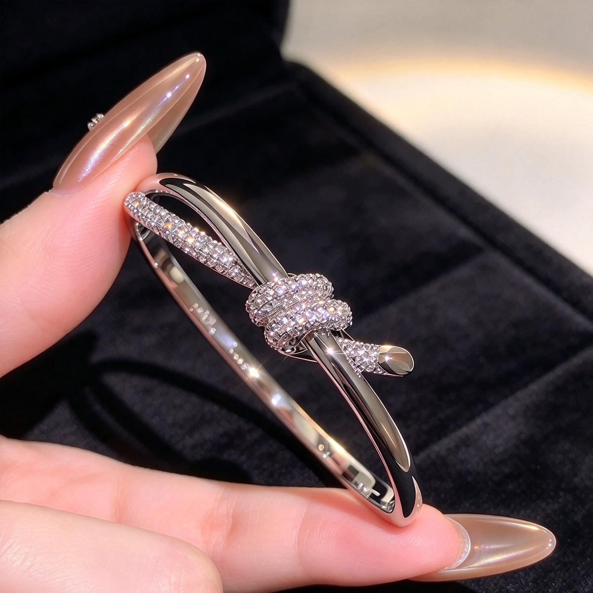 Knot CZ Bangle