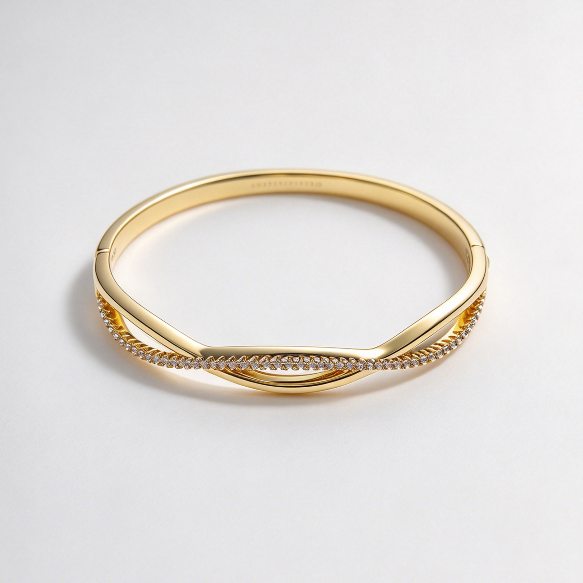 Twist CZ Bangle