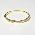 Bamboo CZ Bangle