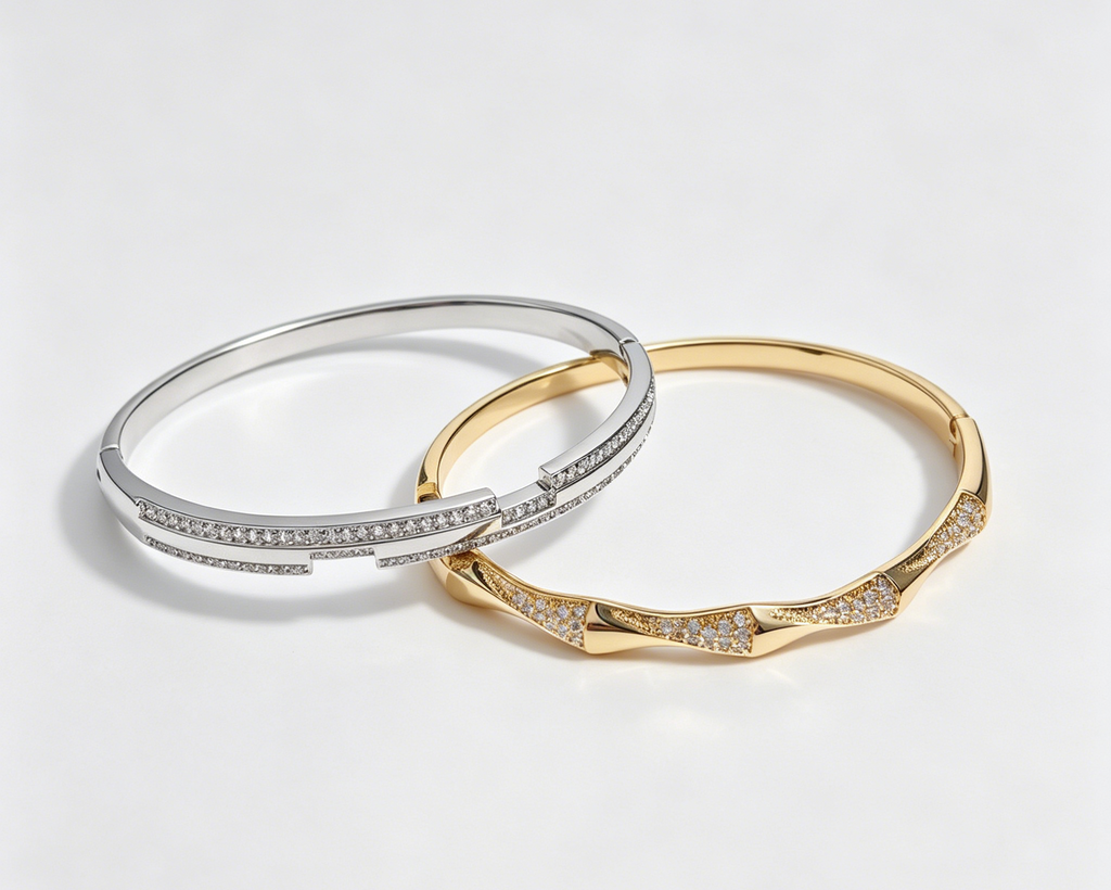 Geometric CZ Bangle