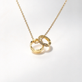 Dual Ring CZ Necklace
