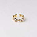 Rhombus Shell Open Ring
